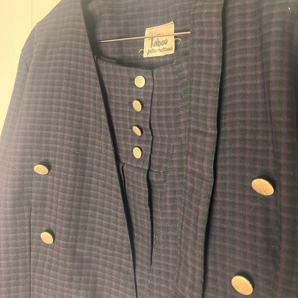 Vintage 2-PC with belt, cropped jacket and pleated skirt - Picture 6 of 9